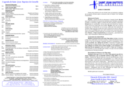 la feuille hebdomadaire - Paroisse Saint-Jean