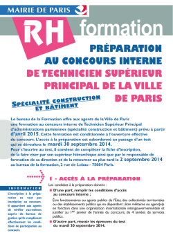 Pr&eacute;paration concours TSP Construction et B&acirc;timent 2015 PDF