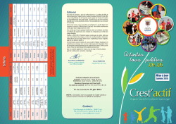 Activités tous publics Activités tous publics Activités tous