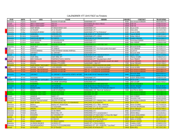 CALENDRIER VTT 2015 FSGT du Finist&egrave;re