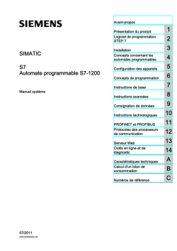 Automate programmable S7-1200