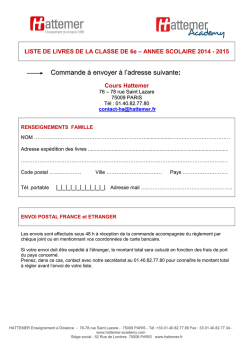 la classe de 6&egrave;me - Hattemer Academy
