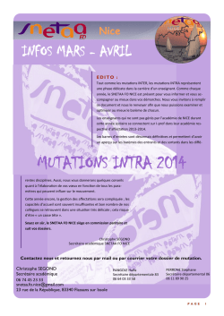 journal SNETAA FO NICE mars