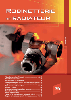 Robinetterie de radiateur