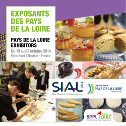 EXPOSANTS DES PAYS DE LA LOIRE