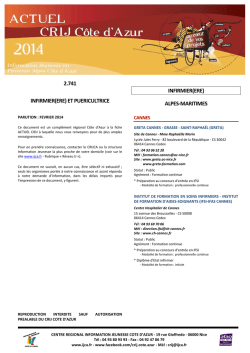 2.741 Infirmier (i&egrave;re) et pu&eacute;ricultrice