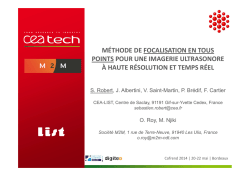 M&eacute;thode de focalisation en tous points pour une image - CIVA