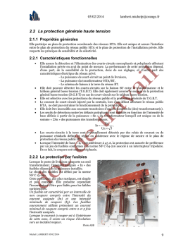 2.2 La protection g&eacute;n&eacute;rale haute tension