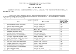 election of three members of the national - Maurice