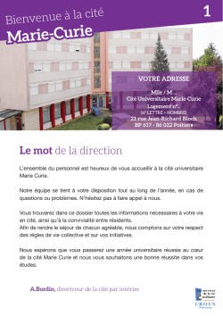Marie-Curie 1 - (CROUS) de Poitiers