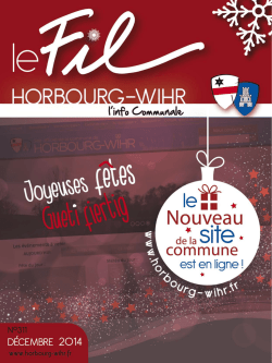 Le Fil : d&eacute;cembre 2014 - Horbourg-Wihr
