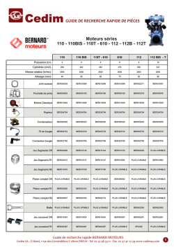guide de recherche rapide de pièces bernard moteur
