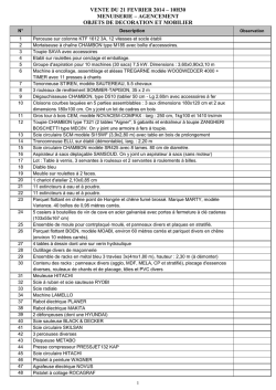 Liste de vente - Interencheres