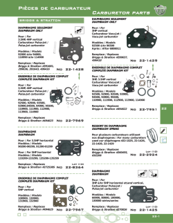 Pi&egrave;ces de carburateur Carburetor parts