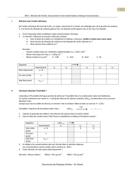 Documents de Physique-Chimie &ndash; M. MORIN 1