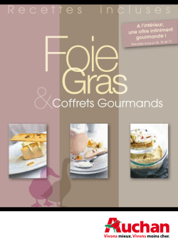 Coffrets Gourmands Recettes incluses
