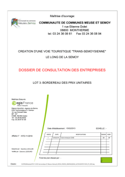 BPU - Communaut&eacute; de communes Meuse et Semoy