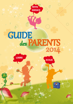 GUIDE desPARENTS 2014 - site de la Commune de Courth&eacute;zon