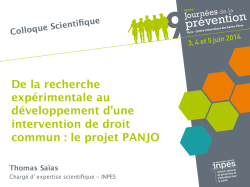 le projet PANJO