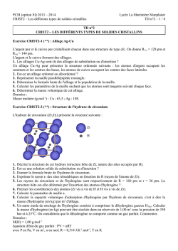 PCSI (option SI) 2013 – 2014 Lycée La Martinière Monplaisir