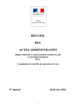 2014-02_26_RAA spécial DRE BELP Commissions de Contrôle des