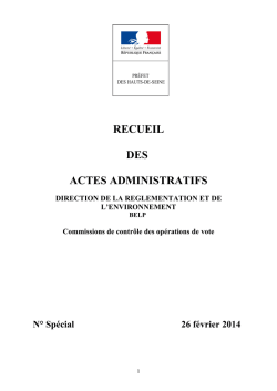 2014-02_26_RAA sp&eacute;cial DRE BELP Commissions de Contr&ocirc;le des