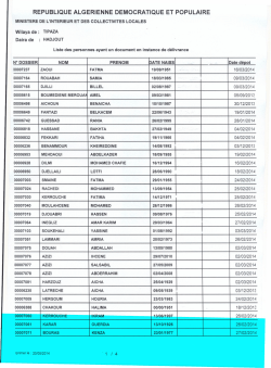 liste des passeports biométriques 20/05/2014