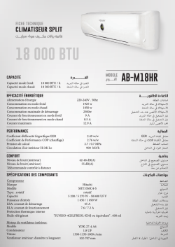 climatiseur split 18000 btu