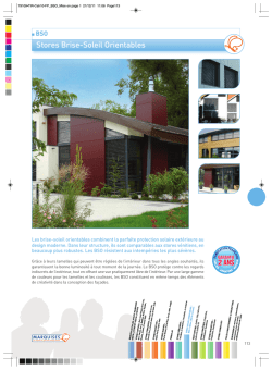 Fiche Technique BSO Lames Plates