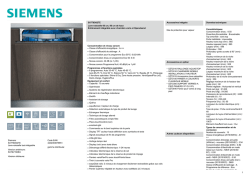 Siemens SX778D02TE Lave-vaisselle tout-intégrable