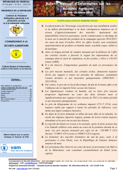bulletin octobre 2014 - Site officiel du RESIMAO