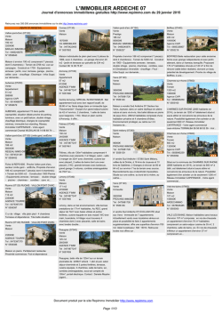 Journal immobilier 07