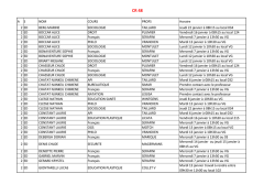 A S NOM COURS PROFS Horaire 2 ED BERG MARINE