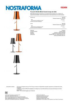 Foscarini Birdie Metal Grande lampe de table