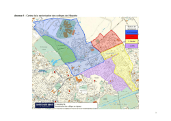 Annexe 1 : Cartes de la sectorisation des coll&egrave;ges de Villepinte