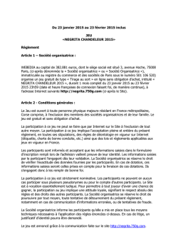 Lire le r&egrave;glement