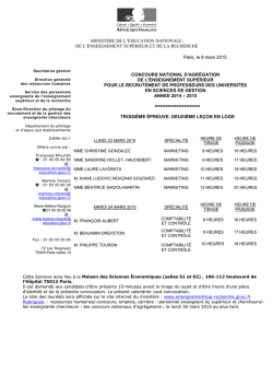 MINIST&Egrave;RE DE L`&Eacute;DUCATION NATIONALE, DE L`ENSEIGNEMENT