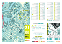 d&eacute;pliant PARCOURS 2015