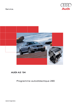 Programme autodidactique 290 Audi A3 ´04