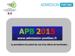 "Admission Post-Bac" avec commentaires