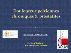 Douleurs pelviennes chroniques et prostatites