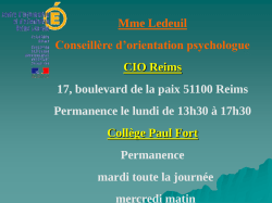 Infos parents orientation
