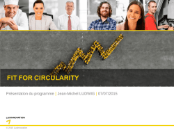 FIT4Circularity - Pr&eacute;sentation du programme