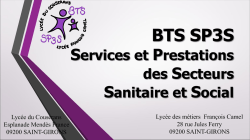 BTS SP3S Services et Prestations du Secteur Sanitaire et