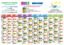 Calendrier Thiverny - Communaut&eacute; de Communes Pierre Sud Oise