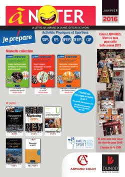 Nouvelle collection Activit&eacute;s Physiques et Sportives