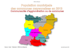 Population municipale des communes mayennaises de 1990 à 2013