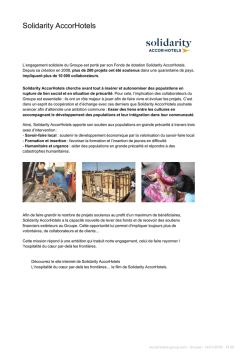 Solidarity AccorHotels