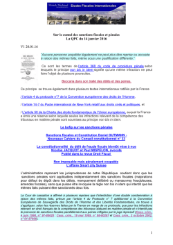 Dans ces d&eacute;cisions, le Conseil constitutionnel a jug&eacute; contraire &agrave; la