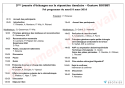 Consulter le pré-programme
